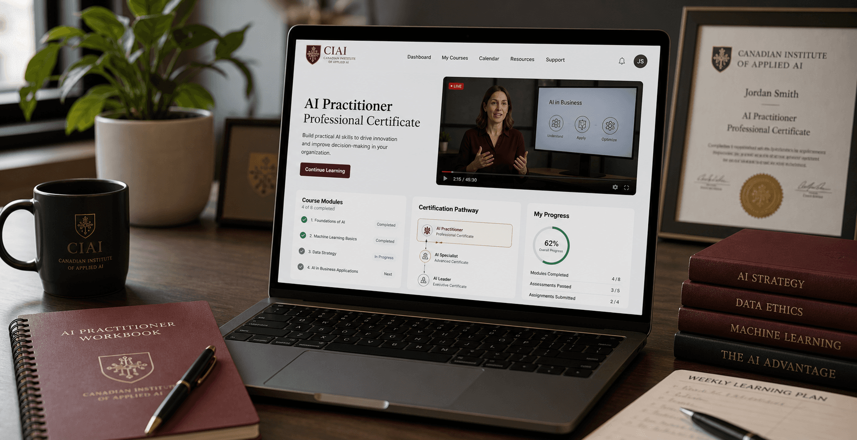 Online certification and professional learning environment.